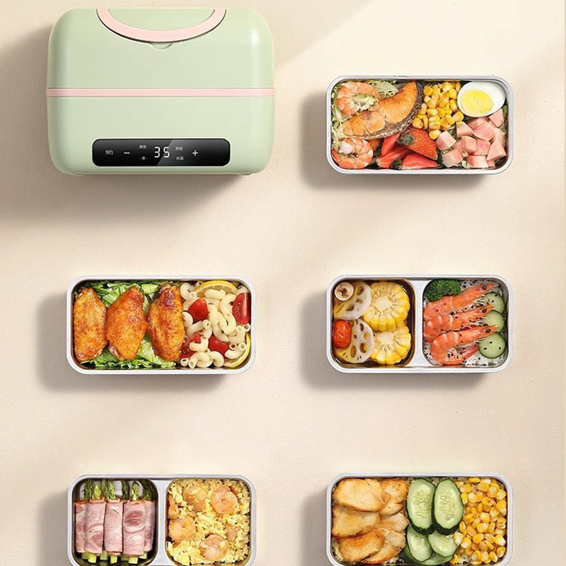 🔥 Draagbare elektrische lunchbox – verwarmt eten in 30 min, ideaal voor werk, school en onderweg.