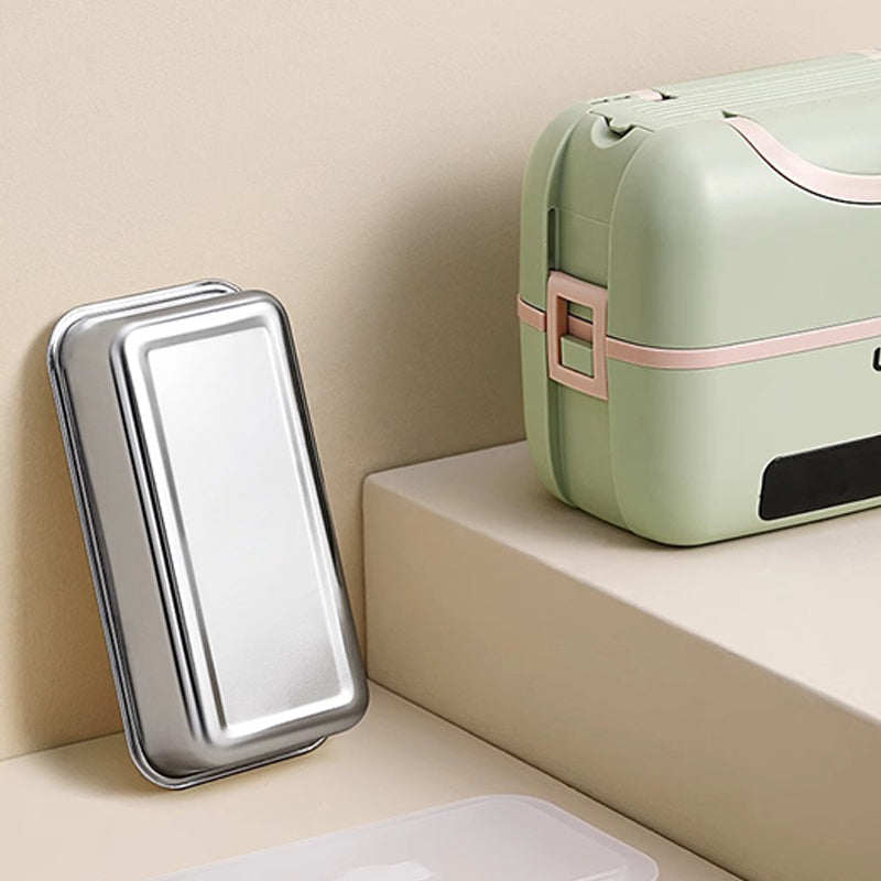🔥 Draagbare elektrische lunchbox – verwarmt eten in 30 min, ideaal voor werk, school en onderweg.