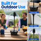 🌀 USB-oplaadbare opvouwbare vliegenventilator – beschermt tegen insecten, perfect voor kamperen en picknicken.