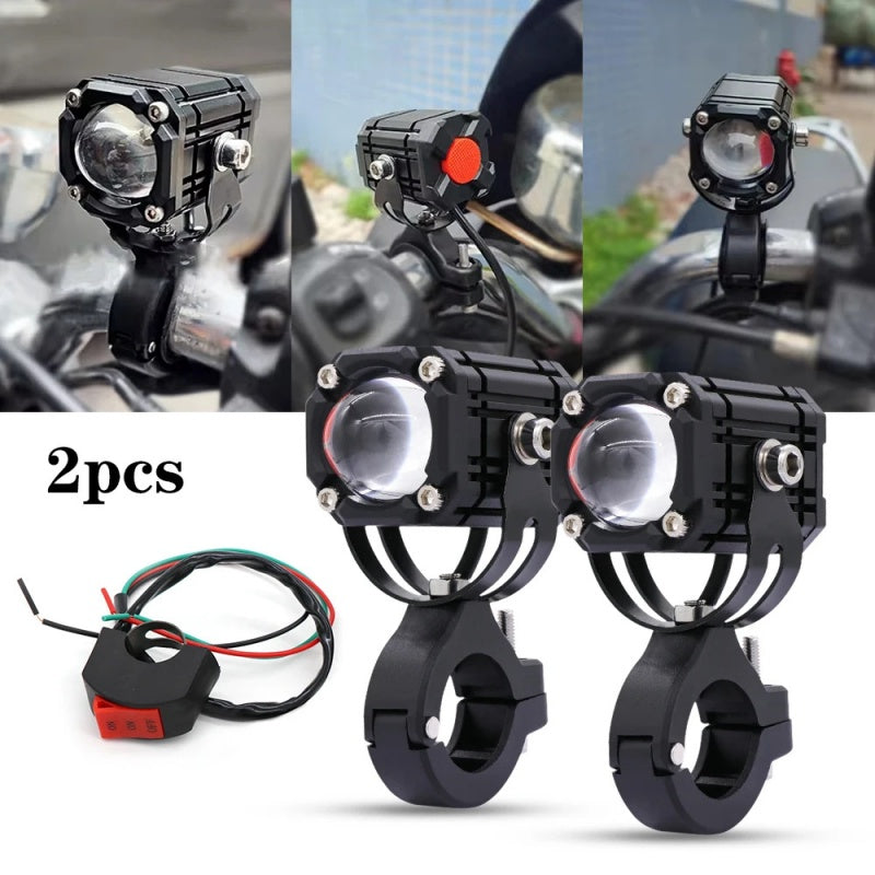 🎉 2026 Sale — Meer dan 40.000 Verkocht! 🏍️ Universele Motor LED Spotlights – Dubbele Bundel & Allweer Waterdicht 💡