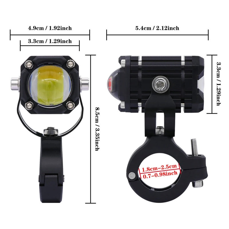 🎉 2026 Sale — Meer dan 40.000 Verkocht! 🏍️ Universele Motor LED Spotlights – Dubbele Bundel & Allweer Waterdicht 💡