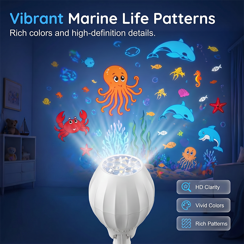 💡 180° draaibare LED-projectielamp – werpt licht en patronen, verstelbare hoek voor elke kamer.