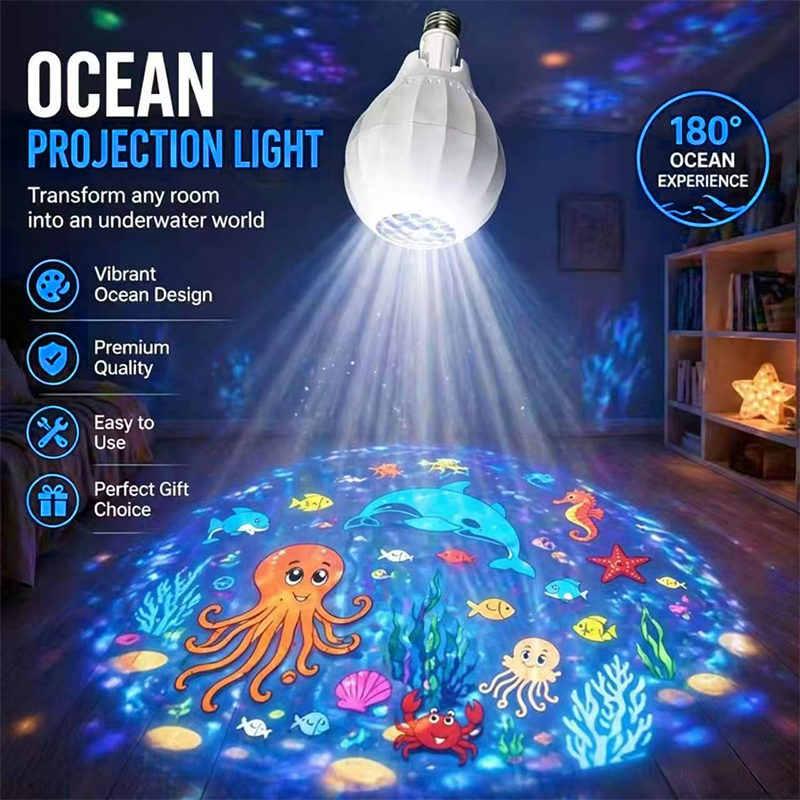 💡 180° draaibare LED-projectielamp – werpt licht en patronen, verstelbare hoek voor elke kamer.