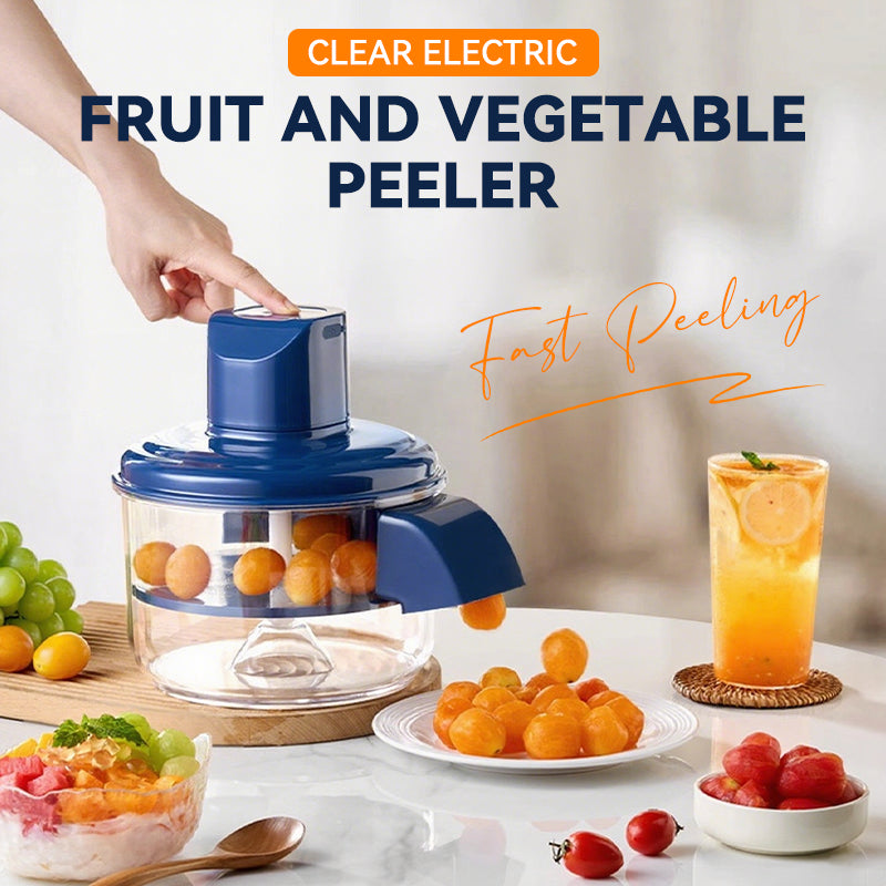 Transparante elektrische fruit- en groenteschiller
