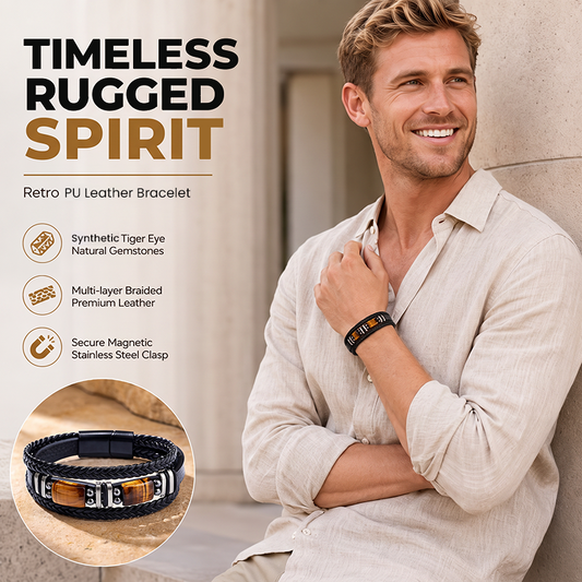 🏷️ 50% korting! Gevlochten PU armband – trendy, verstelbaar en perfect voor elke pols.
