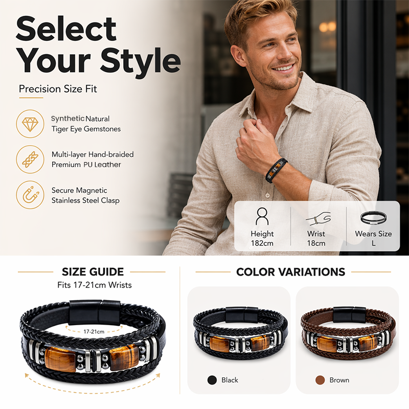 🏷️ 50% korting! Gevlochten PU armband – trendy, verstelbaar en perfect voor elke pols.