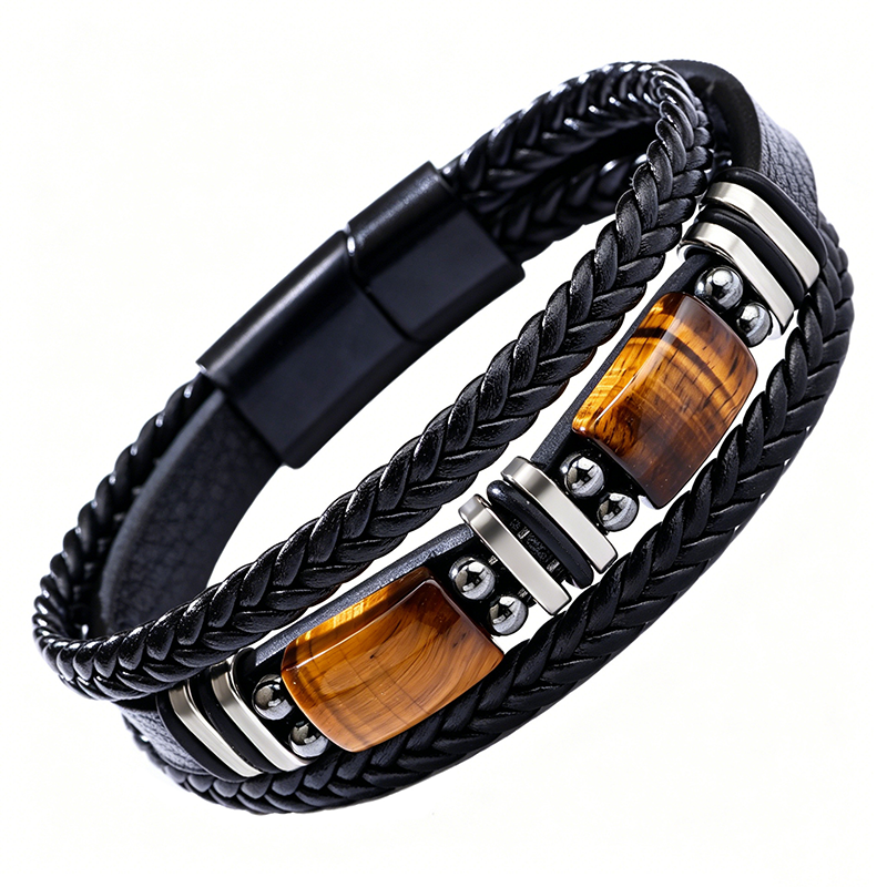 🏷️ 50% korting! Gevlochten PU armband – trendy, verstelbaar en perfect voor elke pols.