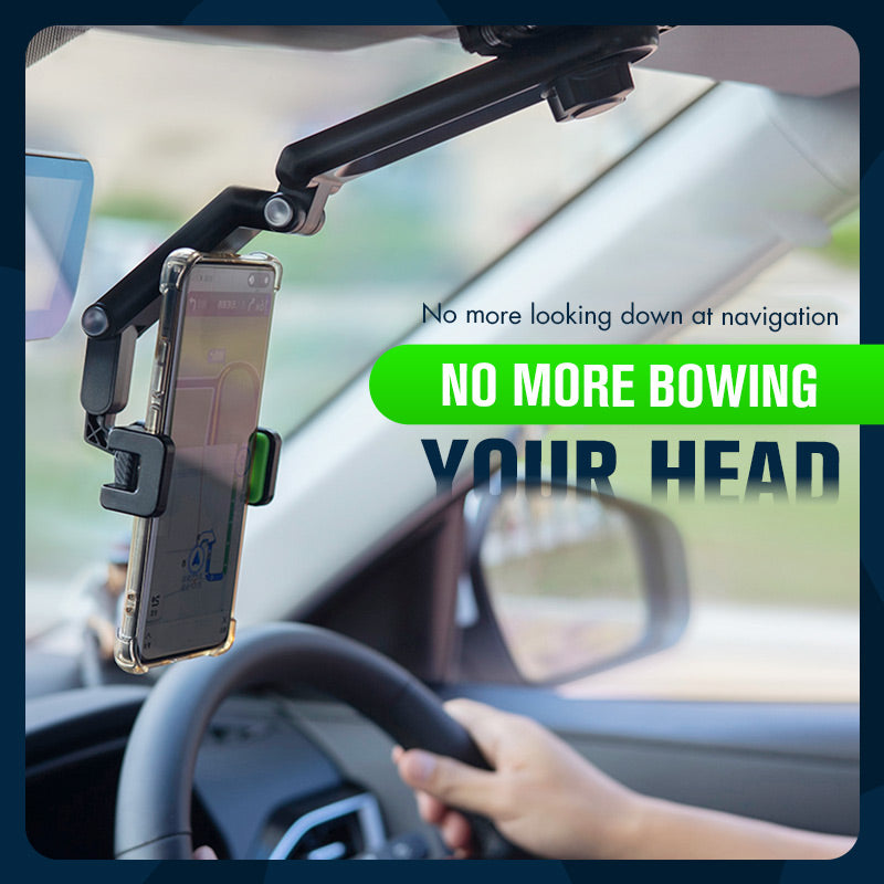 🚗 50% korting! Multifunctionele zonneklep telefoonhouder – ooghoogte voor veilig rijden, 360° draaibaar & eenhandig te bedienen. Universeel! ✨📱