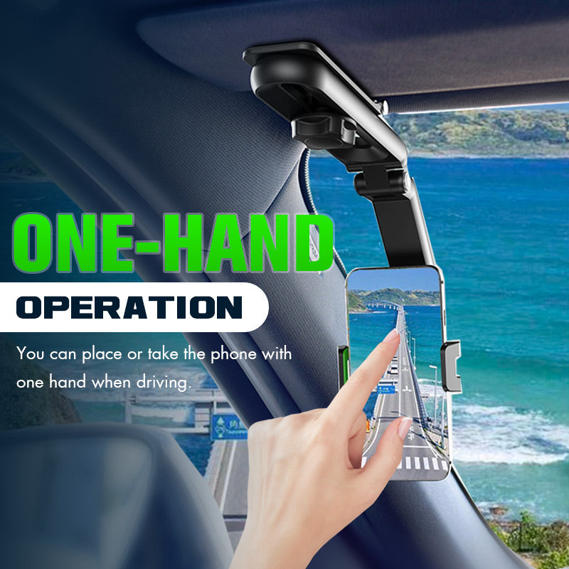 🚗 50% korting! Multifunctionele zonneklep telefoonhouder – ooghoogte voor veilig rijden, 360° draaibaar & eenhandig te bedienen. Universeel! ✨📱