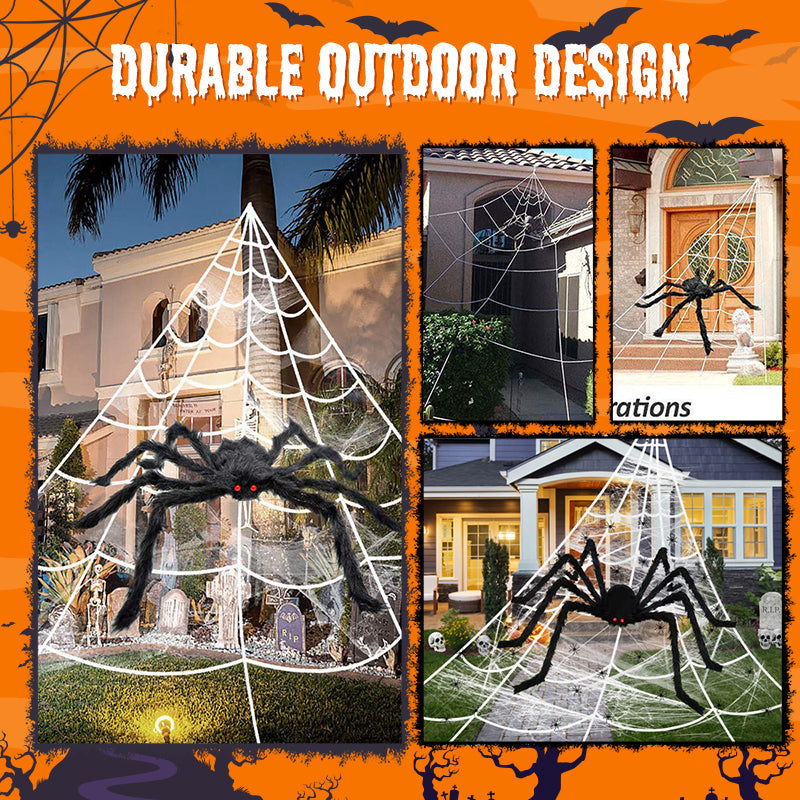🕷️🎃 50% korting! Reuze Halloween spin – 👀 lichtgevende ogen, 💀 opvallende tuindecoratie – perfect voor enge avonden!
