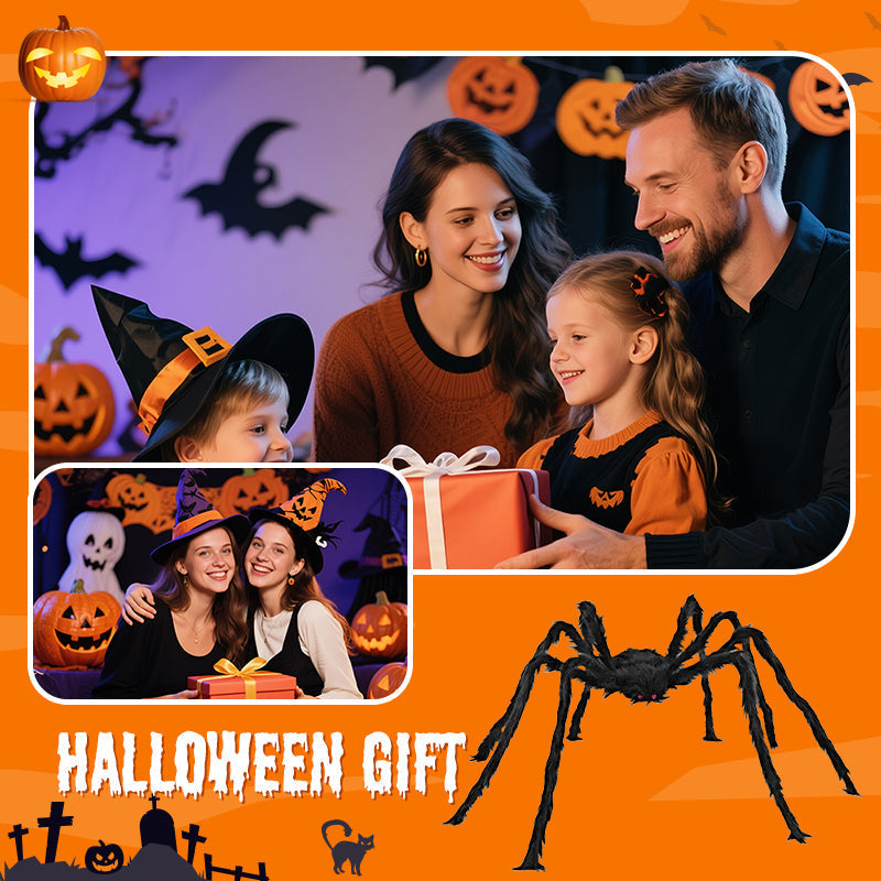 🕷️🎃 50% korting! Reuze Halloween spin – 👀 lichtgevende ogen, 💀 opvallende tuindecoratie – perfect voor enge avonden!