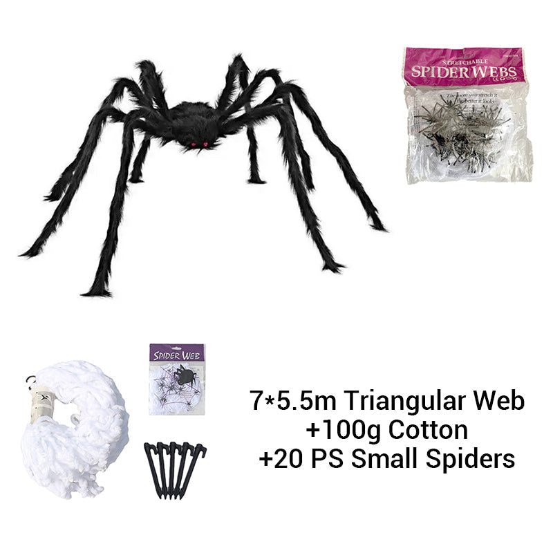🕷️🎃 50% korting! Reuze Halloween spin – 👀 lichtgevende ogen, 💀 opvallende tuindecoratie – perfect voor enge avonden!