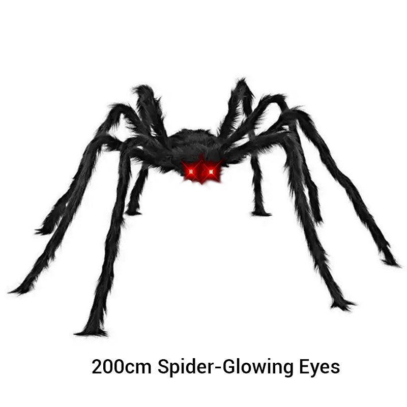 🕷️🎃 50% korting! Reuze Halloween spin – 👀 lichtgevende ogen, 💀 opvallende tuindecoratie – perfect voor enge avonden!
