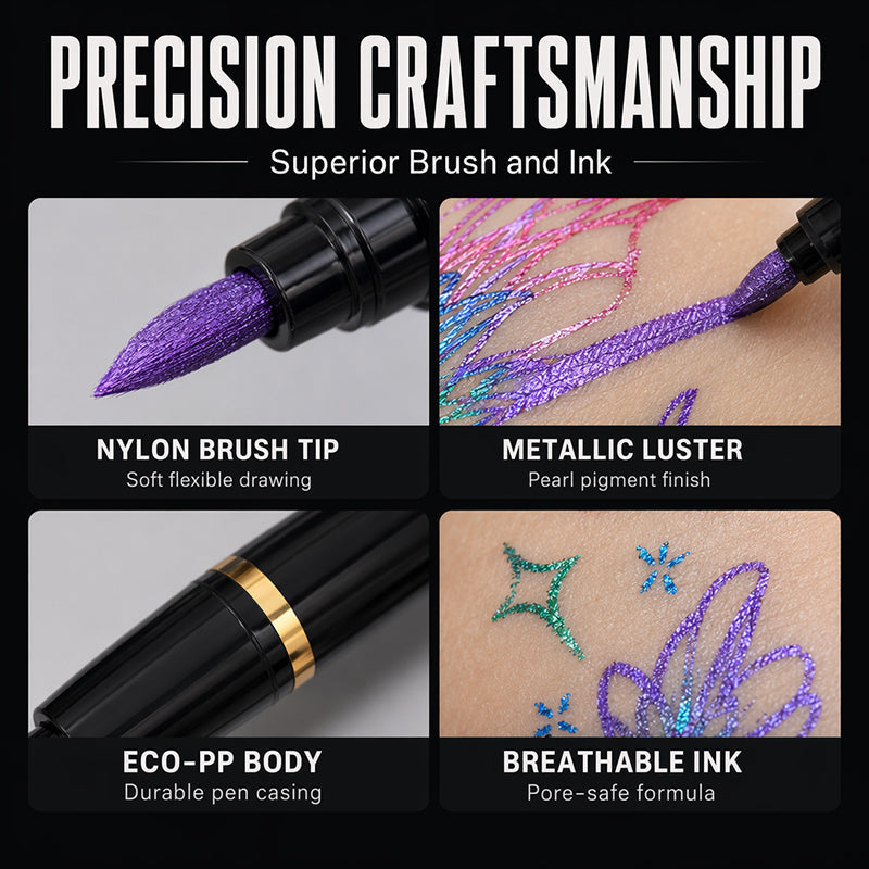 🔥 Heute -50 %! 🎨 10-Farben Body-Art-Stift-Set – hautfreundlich & kreative Designs für jeden Anlass