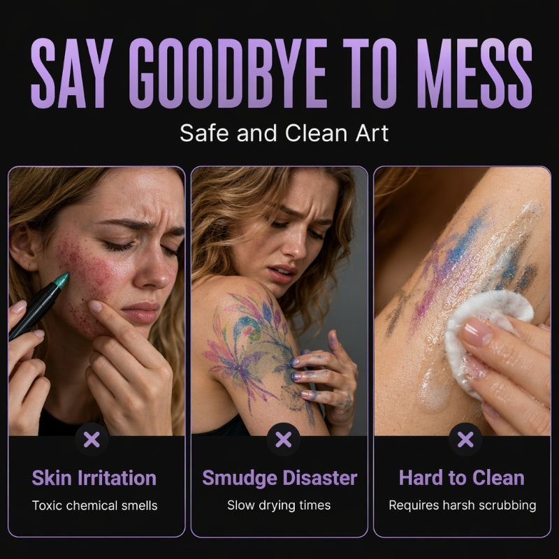 🔥 Heute -50 %! 🎨 10-Farben Body-Art-Stift-Set – hautfreundlich & kreative Designs für jeden Anlass