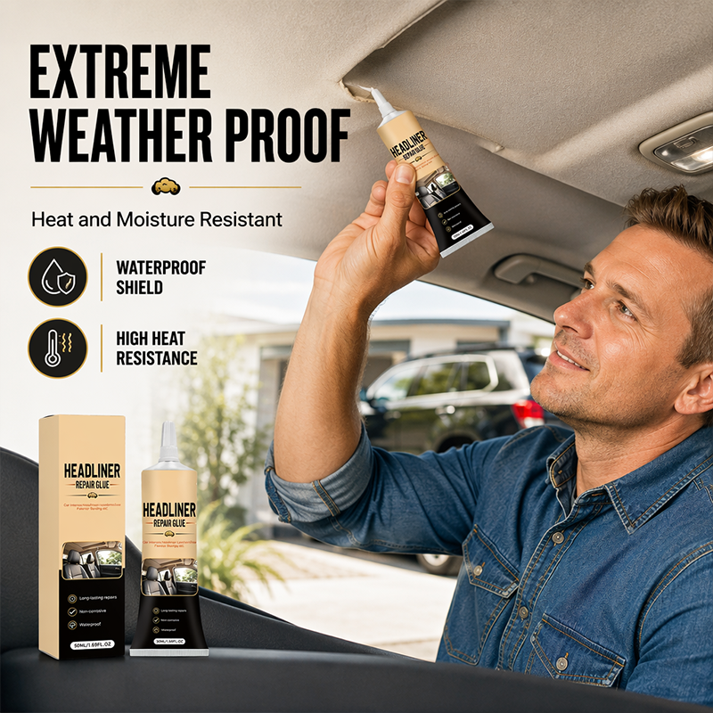 ☀️ Summer Deal! Waterdichte autoplafondlijm – hittebestendig, snel drogend en geschikt voor alle soorten bekleding