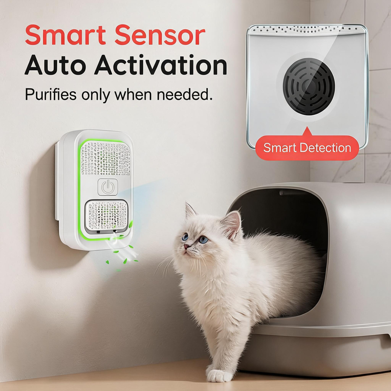 ⚡ Mini negatieve ionen luchtreiniger – plug-in, stil en verwijdert pollen, stof en geuren.