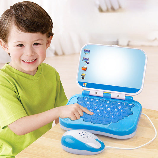 🧒 Tweetalige leercomputer voor baby's en peuters – speels leren van woorden, klanken en muziek.