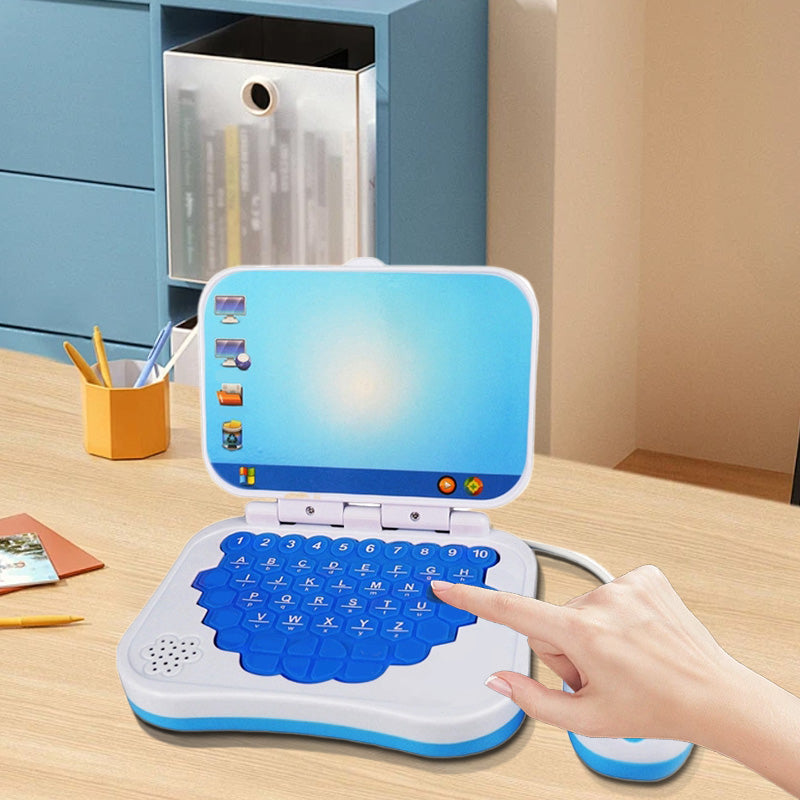 🧒 Tweetalige leercomputer voor baby's en peuters – speels leren van woorden, klanken en muziek.