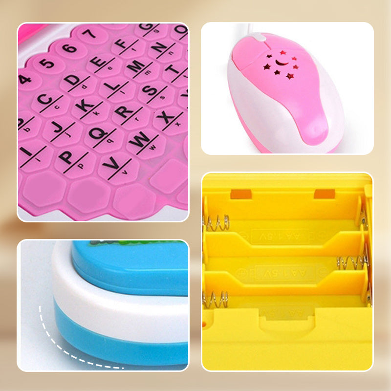 🧒 Tweetalige leercomputer voor baby's en peuters – speels leren van woorden, klanken en muziek.