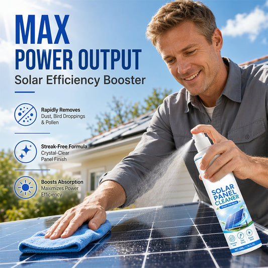 ☀️ Summer Deal! Reinigingsspray voor zonnepanelen – stofvrij, streepvrij en veilig voor alle panelen.