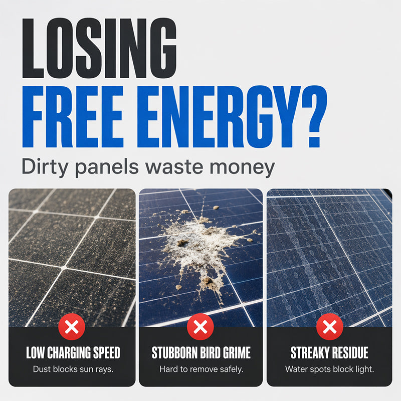 ☀️ Summer Deal! Reinigingsspray voor zonnepanelen – stofvrij, streepvrij en veilig voor alle panelen.