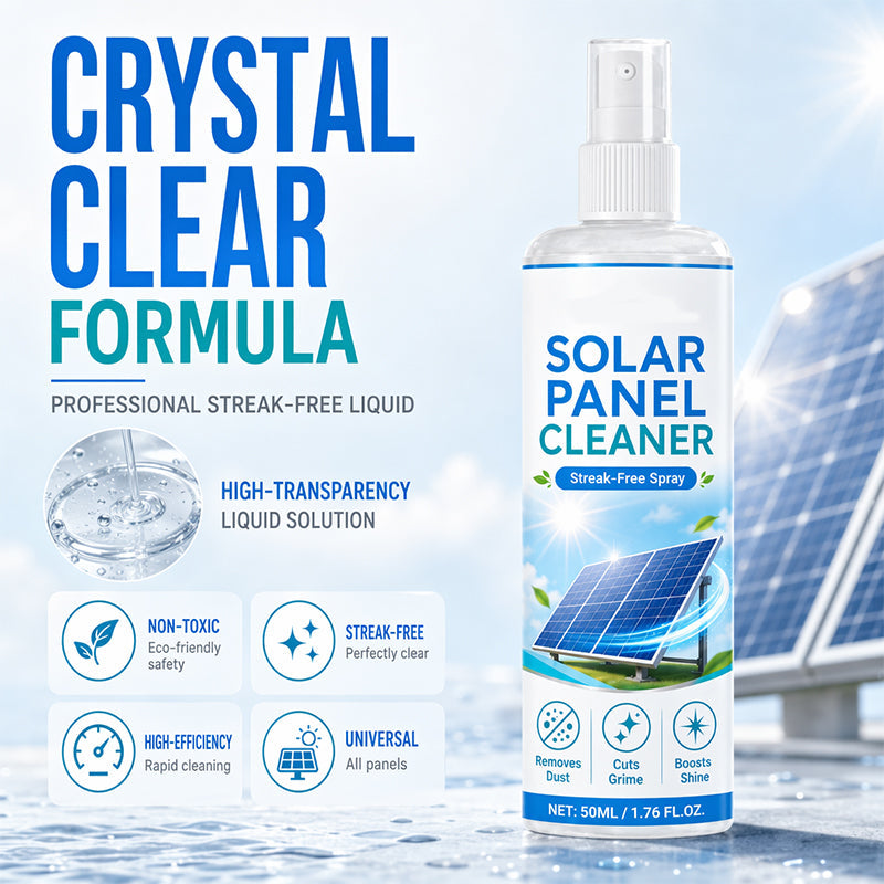 ☀️ Summer Deal! Reinigingsspray voor zonnepanelen – stofvrij, streepvrij en veilig voor alle panelen.