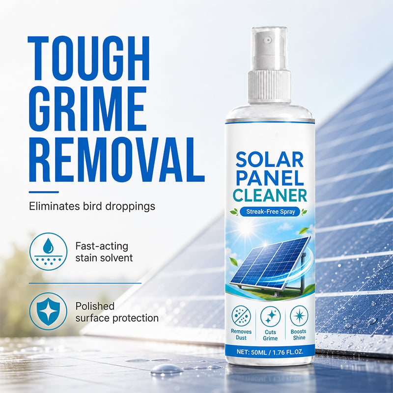 ☀️ Summer Deal! Reinigingsspray voor zonnepanelen – stofvrij, streepvrij en veilig voor alle panelen.