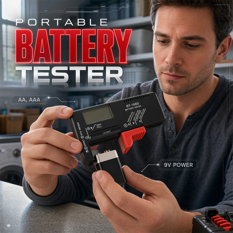 🔋📟 50% KORTING! Alsof je een waarzegger voor batterijen hebt die in 1 seconde vertelt of ze nog leven! Digitaal, compact, en je gooit nooit meer een goede batterij weg.