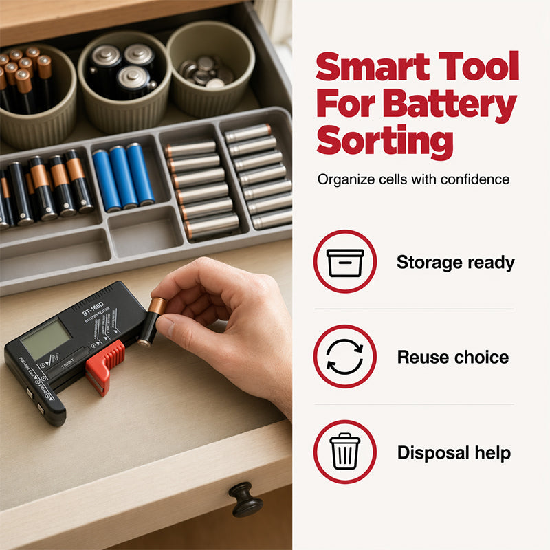 🔋📟 50% KORTING! Alsof je een waarzegger voor batterijen hebt die in 1 seconde vertelt of ze nog leven! Digitaal, compact, en je gooit nooit meer een goede batterij weg.