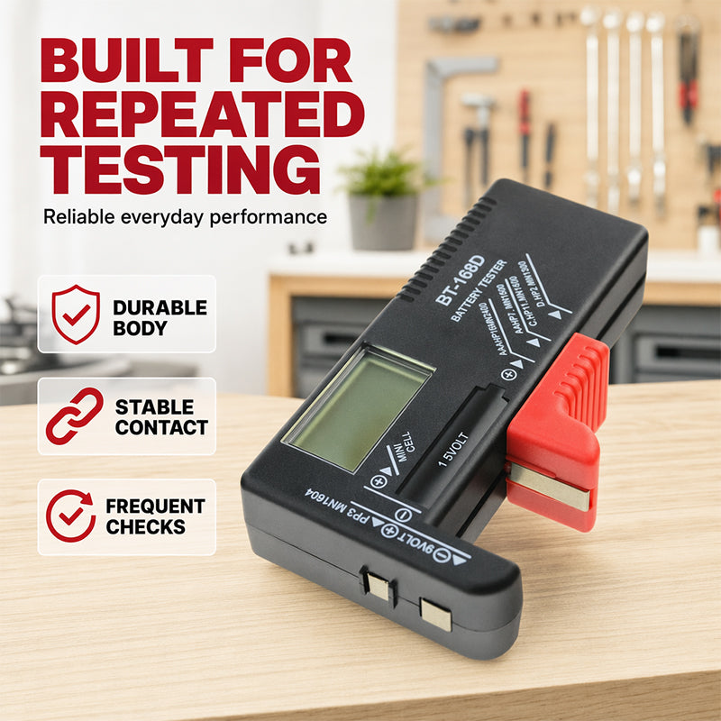 🔋📟 50% KORTING! Alsof je een waarzegger voor batterijen hebt die in 1 seconde vertelt of ze nog leven! Digitaal, compact, en je gooit nooit meer een goede batterij weg.