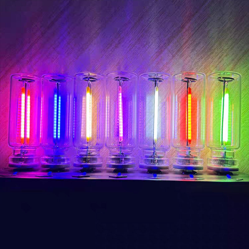 50% korting! USB touch glazen nachtlamp – 9 kleuren & dimbaar, laag energieverbruik. Perfect voor camping, auto & slaapkamer! ✨🔋