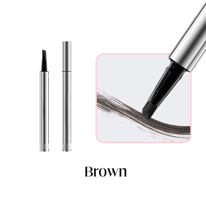 💗LAST DAY £9.99 - BUY 1 GET 1 FREE!!💗👩🏻‍🏭Recommended by beauty influencers! 💃🏻Waterproof, sweat-resistant and long-lasting makeup！Waterproof Eyebrow Pen with Micro-Fork Tip💧