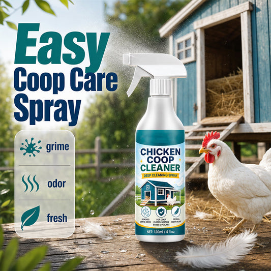 🐔 Kippenren reinigingsspray – verwijdert geur, vuil en bacteriën, veilig voor dieren.