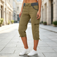 👖✨ 50% korting! Cargo Capri broek – 💪 hoge taille, 🧵 comfortabel, 📦 8 zakken – perfect voor actieve levensstijl!