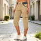 👖✨ 50% korting! Cargo Capri broek – 💪 hoge taille, 🧵 comfortabel, 📦 8 zakken – perfect voor actieve levensstijl!