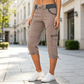 👖✨ 50% korting! Cargo Capri broek – 💪 hoge taille, 🧵 comfortabel, 📦 8 zakken – perfect voor actieve levensstijl!