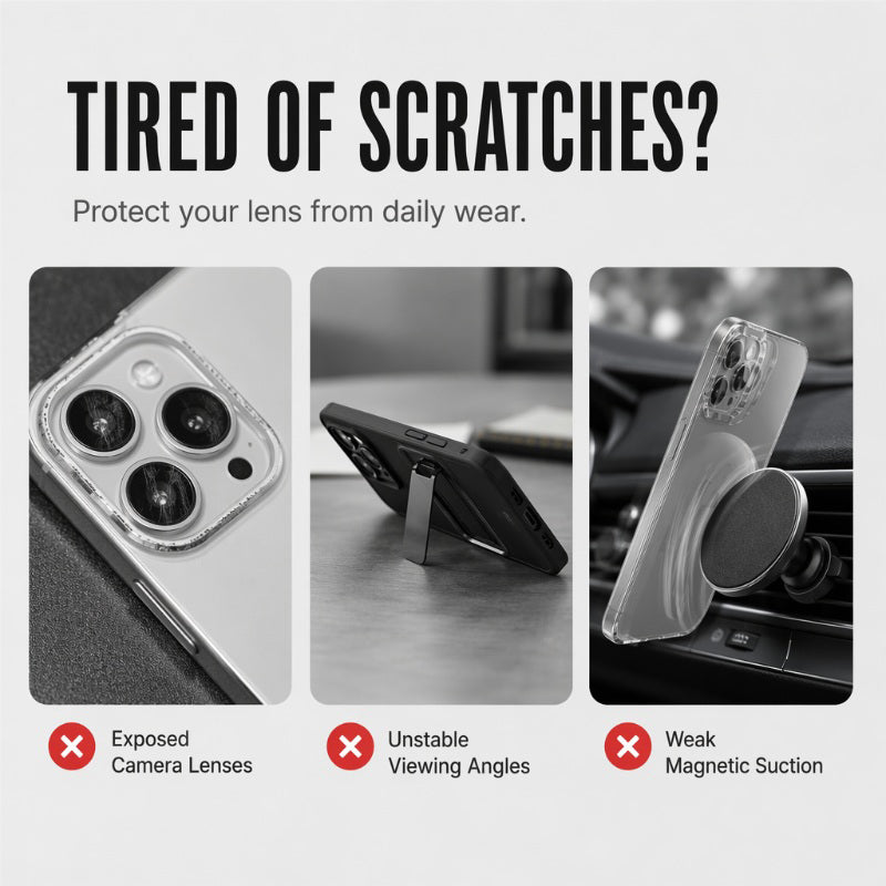 📱 50% korting! Magnetische telefoonhoes – opklapbare lensbeschermer, onzichtbare metalen standaard & sterke magnetische grip. 3-in-1 bescherming! ✨🔒