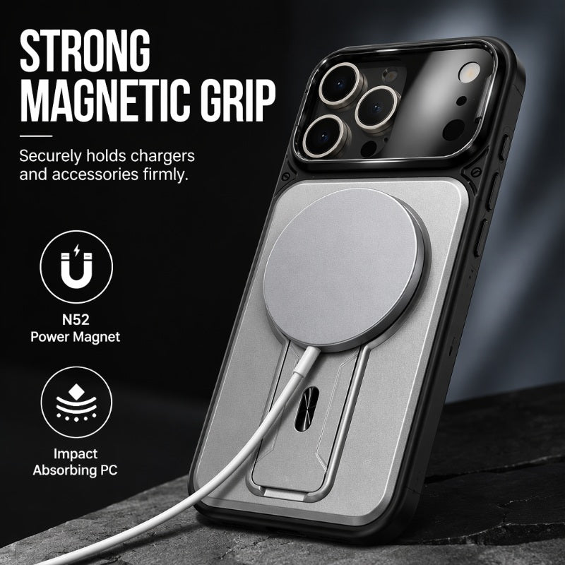 📱 50% korting! Magnetische telefoonhoes – opklapbare lensbeschermer, onzichtbare metalen standaard & sterke magnetische grip. 3-in-1 bescherming! ✨🔒