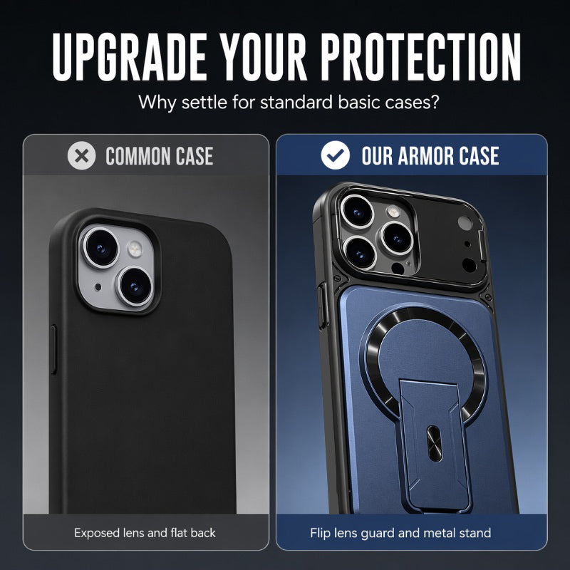 📱 50% korting! Magnetische telefoonhoes – opklapbare lensbeschermer, onzichtbare metalen standaard & sterke magnetische grip. 3-in-1 bescherming! ✨🔒