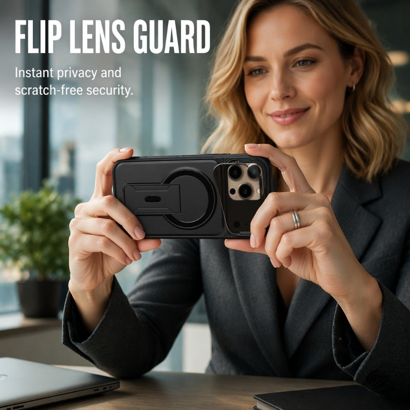 📱 50% korting! Magnetische telefoonhoes – opklapbare lensbeschermer, onzichtbare metalen standaard & sterke magnetische grip. 3-in-1 bescherming! ✨🔒