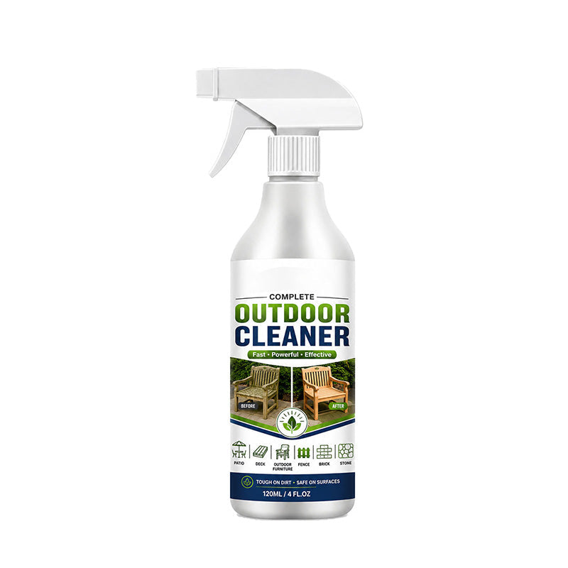 🧴 50% korting op outdoor reinigingsspray – verwijdert vuil, vet en groene aanslag van alle oppervlakken.