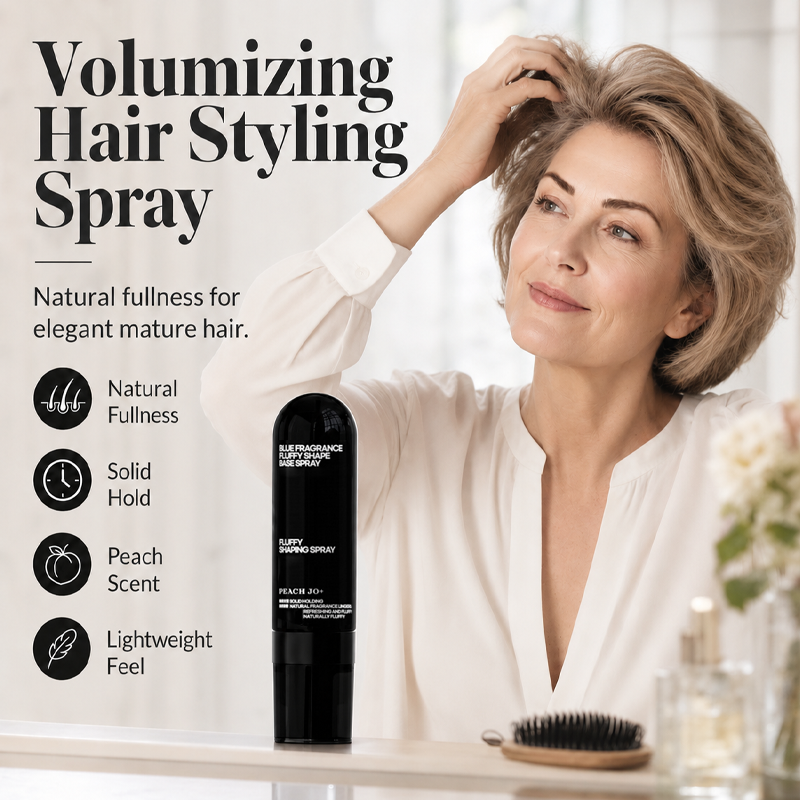 🍑 50% korting op volume stylingspray – geeft luchtig volume, perzikgeur en blijft de hele dag zitten.