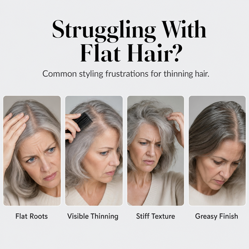 🍑 50% korting op volume stylingspray – geeft luchtig volume, perzikgeur en blijft de hele dag zitten.