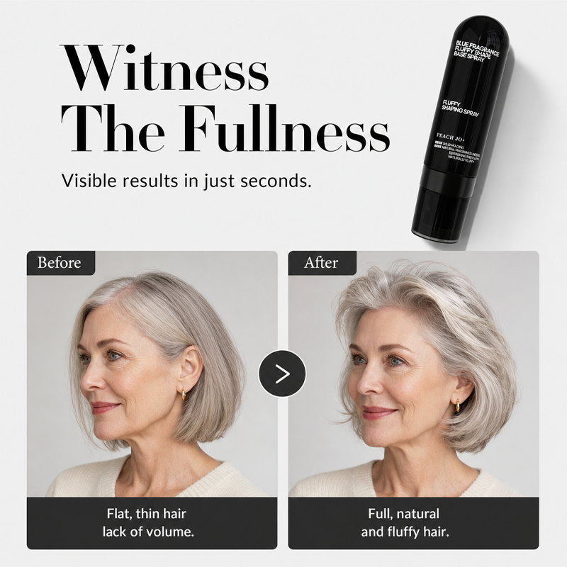 🍑 50% korting op volume stylingspray – geeft luchtig volume, perzikgeur en blijft de hele dag zitten.