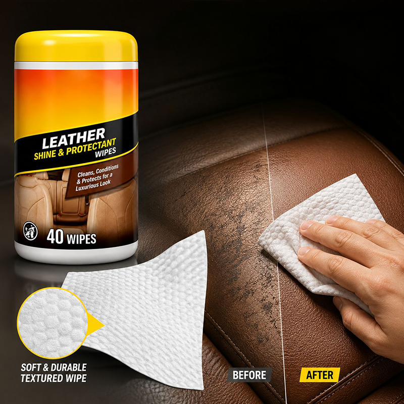 🧻 50% korting op auto-interieur doekjes – reinigen, voeden en beschermen leer in één beweging.