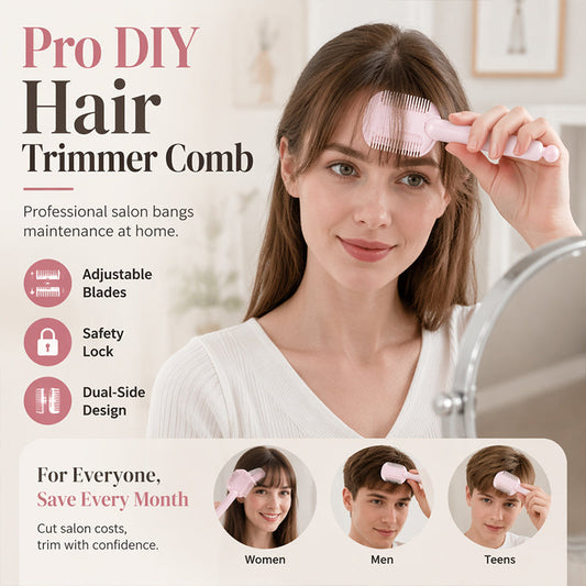✂️ 50% korting op draagbare haartrimkam – twee lengtes, ideaal voor baard, wenkbrauwen en neushaar.