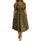 🌸 50 % RABATT | Mühelose Eleganz – Florales V-Ausschnitt-Kleid mit schmeichelhaftem Taillendetail
