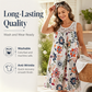 🌸👗 50% korting! Mouwloze bloemenjurk – 🏵️ elegante print, 🌿 lichte stof, 👒 perfect voor zomer & vakantie!