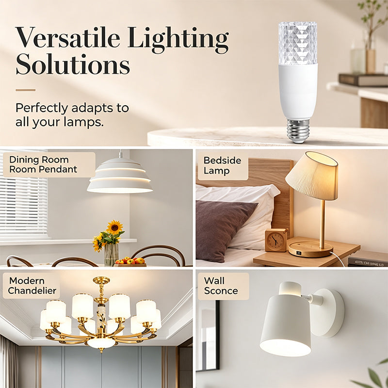 💎 50% korting! LED kristallamp – 360° kristalhelder schittering, gelijkmatige ringgloed & zachte antireflectiecoating. B22-fitting, 80 lm! ✨💡